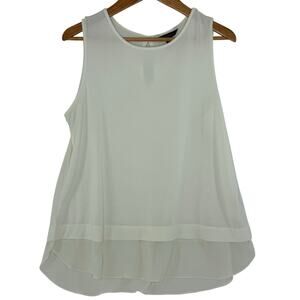 Banana Republic White Tunic Tank Top Womens Large